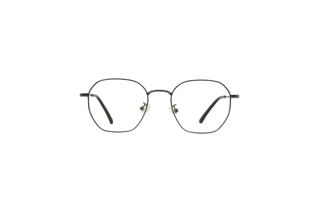 Tom Eye Metal Round Grey Eyeglasses