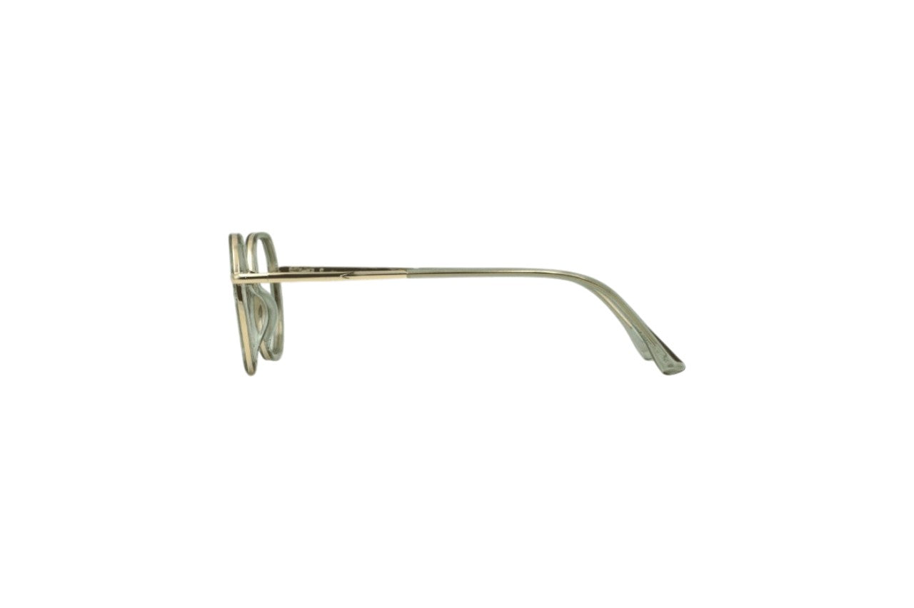 Tom Eye Metal Round Grey Gold Eyeglasses