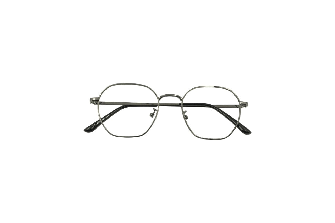 Tom Eye Metal Round Grey Eyeglasses