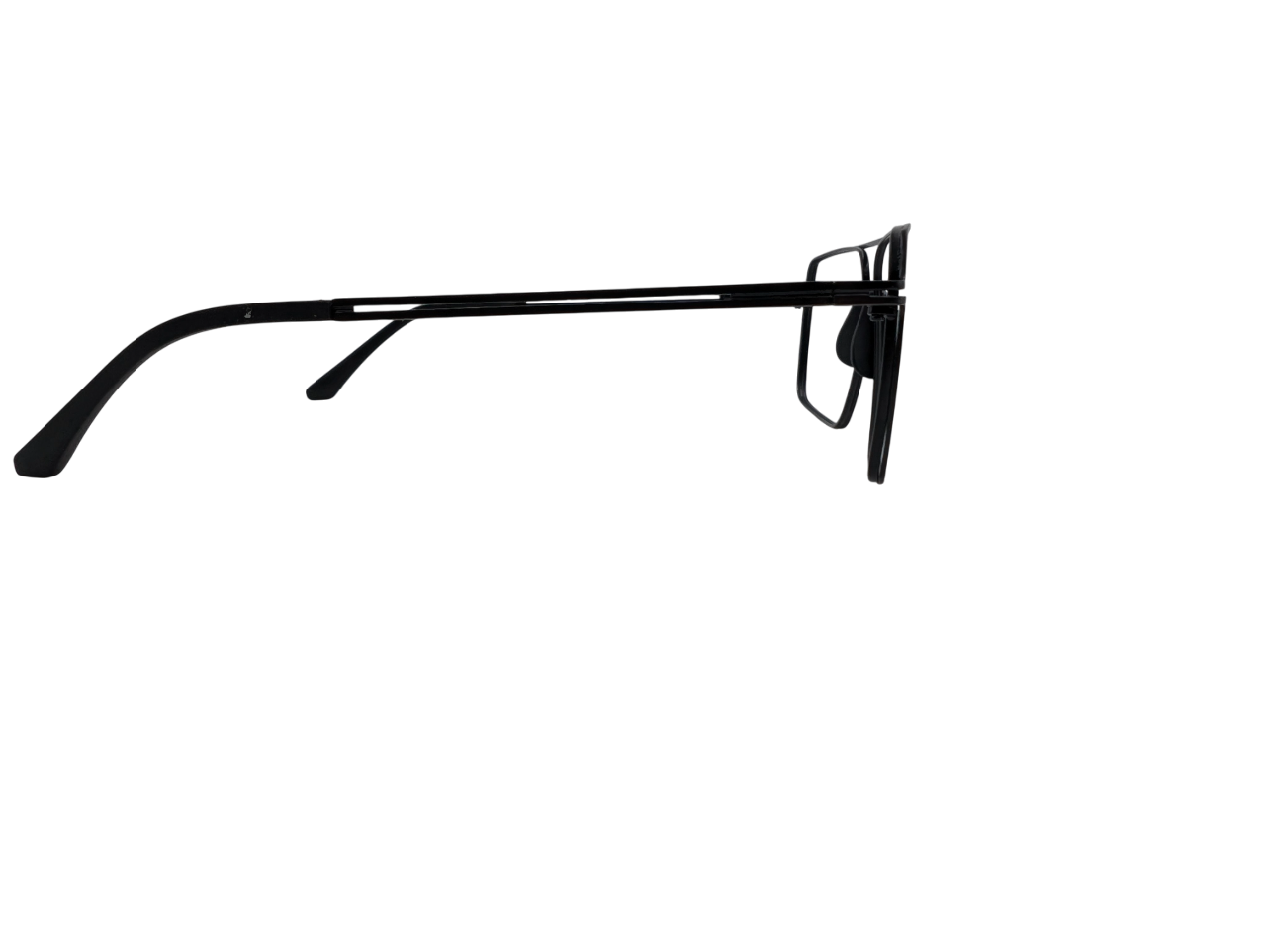Tom Eye Metal Aviator Black Silver Eyeglasses