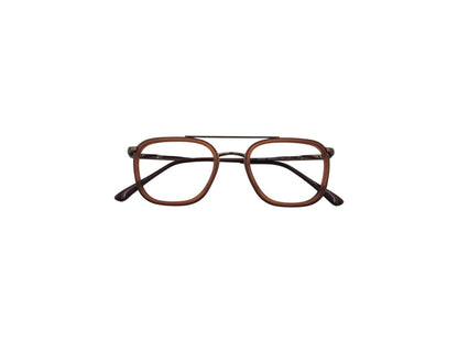 Tom Eye Metal Aviator Brown Eyeglasses