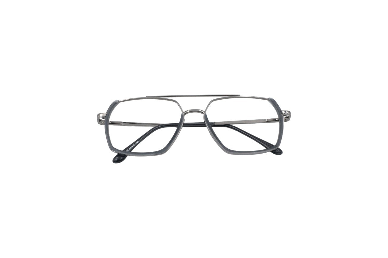 Tom Eye Metal Aviator Grey Eyeglasses