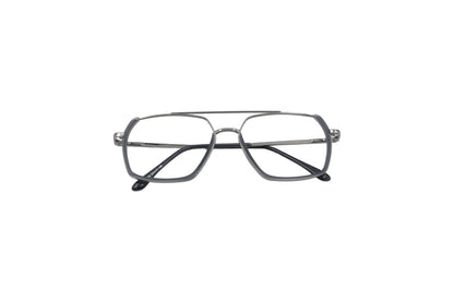 Tom Eye Metal Aviator Grey Eyeglasses